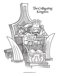 Coloring page from The Collapsing Kingdom