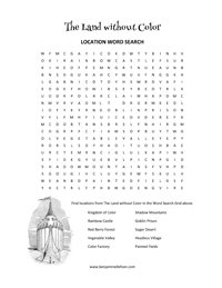 Word Search from The Land without Color