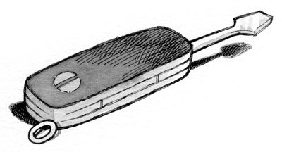 A pocketknife from The Land without Color