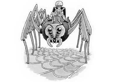 A spider rider from The Collapsing Kingdom