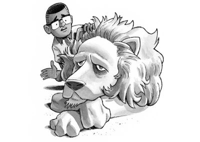 Alvin and the Old Lion in The Land without Color