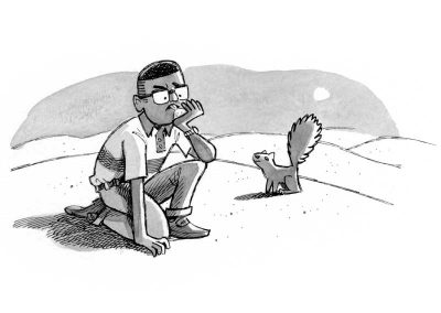 Alvin searching the Sugar Desert in The Land without Color